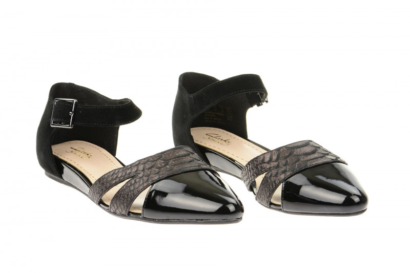 Clarks Coral Sunrise Sandale schwarz