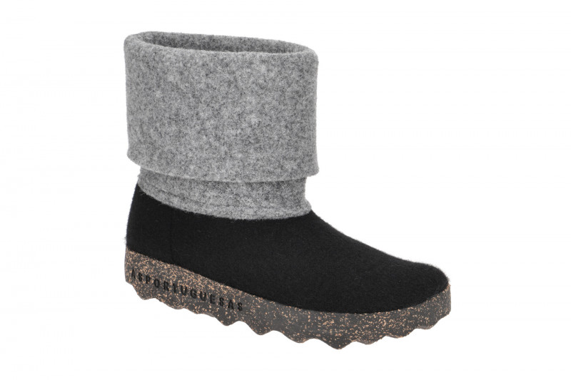 Asportuguesas Cady Schlupf Stiefel schwarz grau