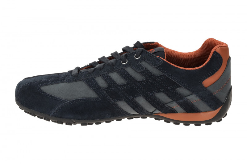 Geox Snake Schuhe Sneakers blau orange U4507A