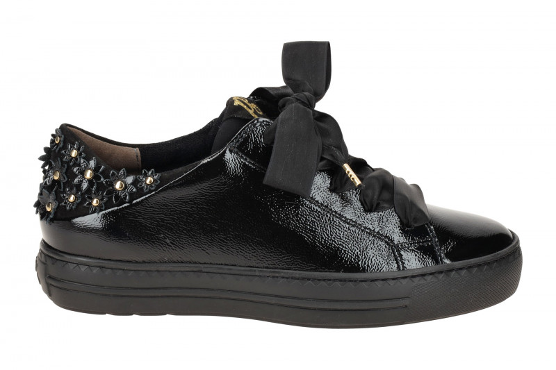 Paul Green Sneaker Schuhe schwarz Blüten 5307