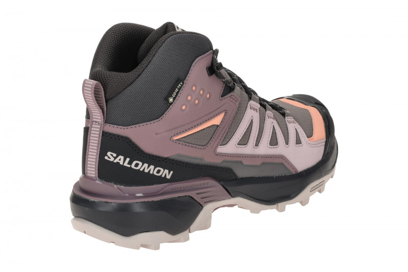 Salomon X Ultra 360 Mid Schuhe grau lila GORE-TEX