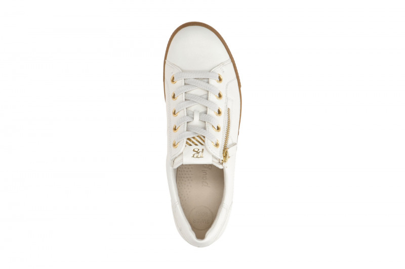 Paul Green Schuhe Schnürer cream-weiß Nappa 4940