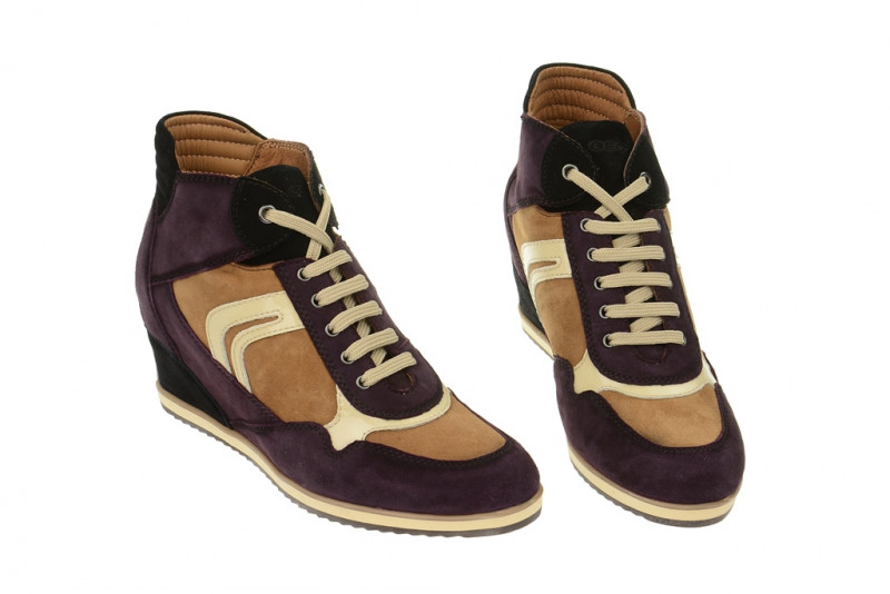 Geox Illusion Schuhe lila braun D2454A