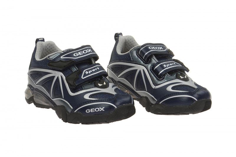 Geox Eclipse Schuhe blau silber Blinker J641BA