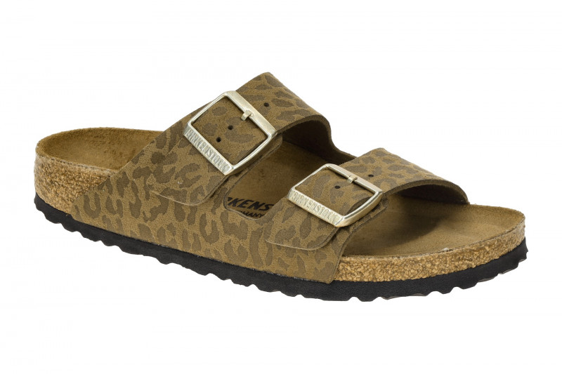 Birkenstock Arizona BS Pantolette grün khaki LEO SCHMAL 1030586