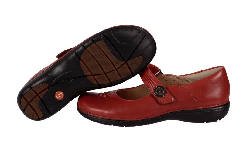 Clarks Un Linda Schuhe rot Slipper 20353743