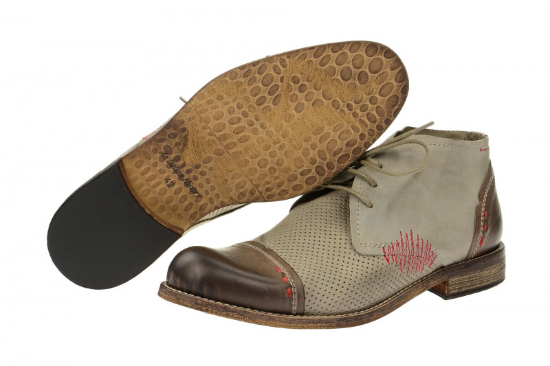 Bello Stiefelette braun grau - HER18