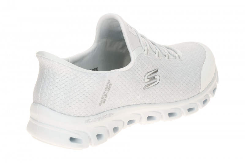 Skechers Glide Step Slipper Schuhe weiß Slip-Ins 104547