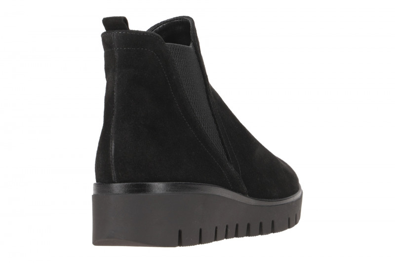 Gabor Stiefelette schwarz Velour H-Weite 32.051.47