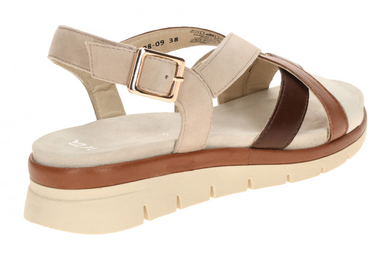 ara Cambridge Sandale grau braun Kreuzriemchen 12-26508