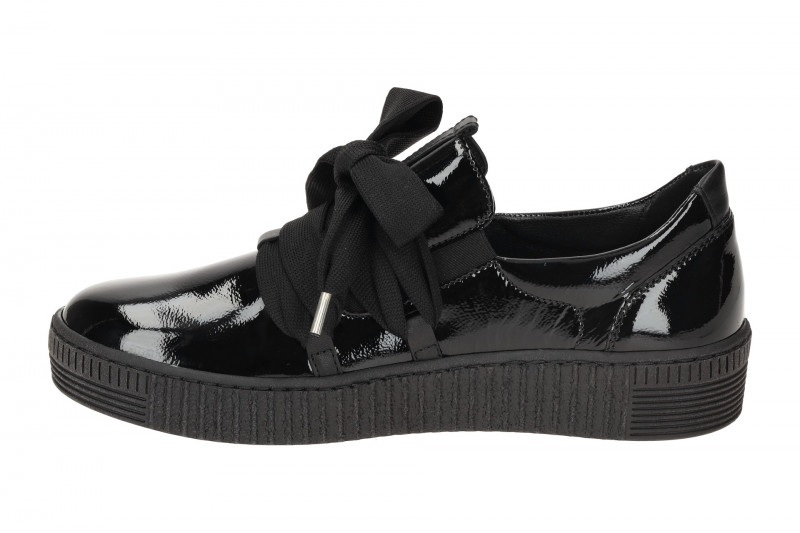 Gabor Schuhe schwarz Lack Slipper 73.333.97