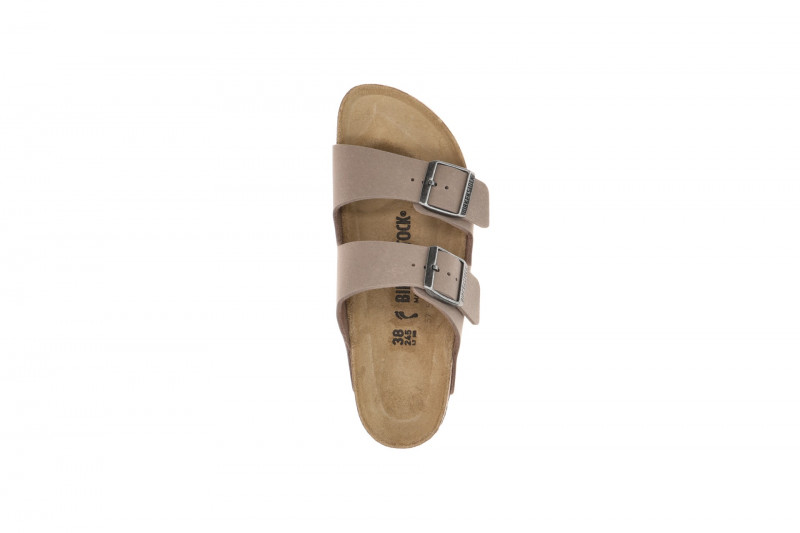 Birkenstock Arizona Pantolette taupe grau SCHMAL 1032070