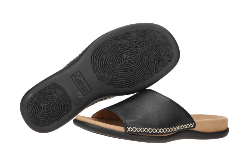 Gabor Pantolette schwarz Nappa 03.705.27