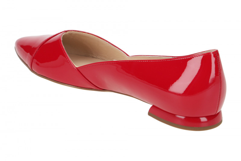 Högl Boulevard Ballerina Schuhe rot Lack 0004