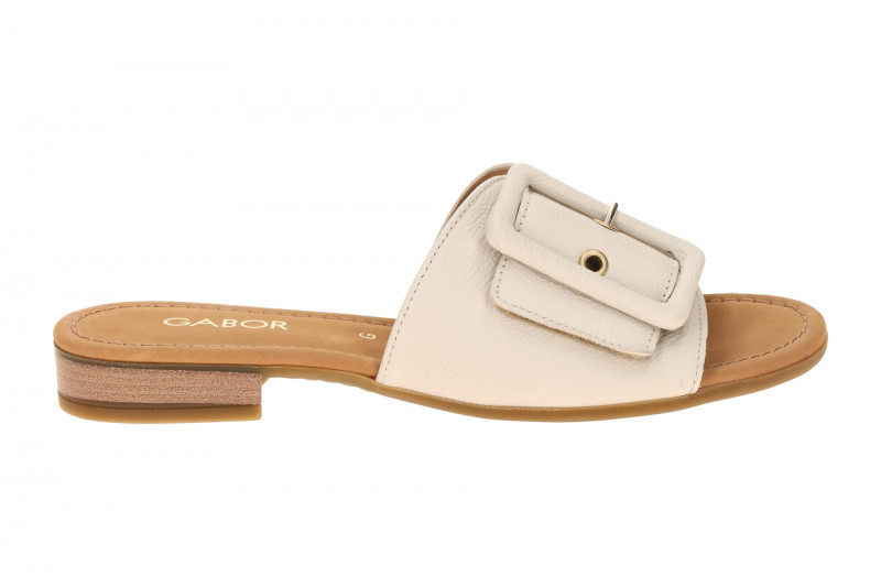 Gabor elegante Pantolette beige Glattleder 82.791.52
