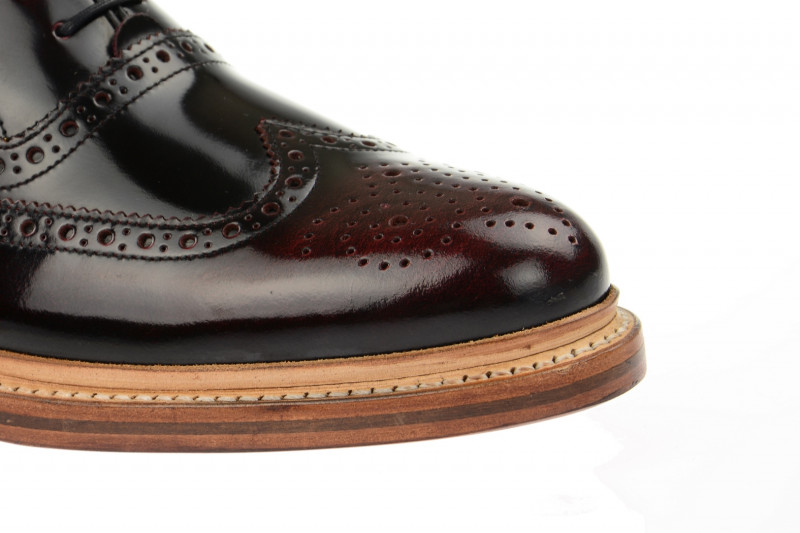 Gordon & Bros Levet Schuhe schwarz rot Rahmengenäht 2506