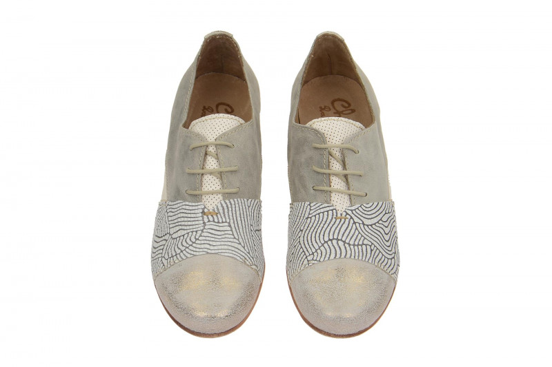 Charme Schuhe grau weiß gold mix 0070