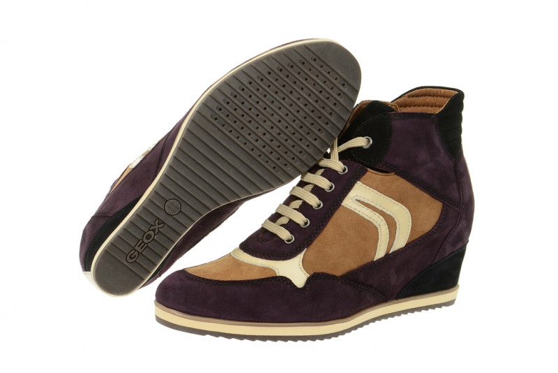 Geox Illusion Schuhe lila braun D2454A