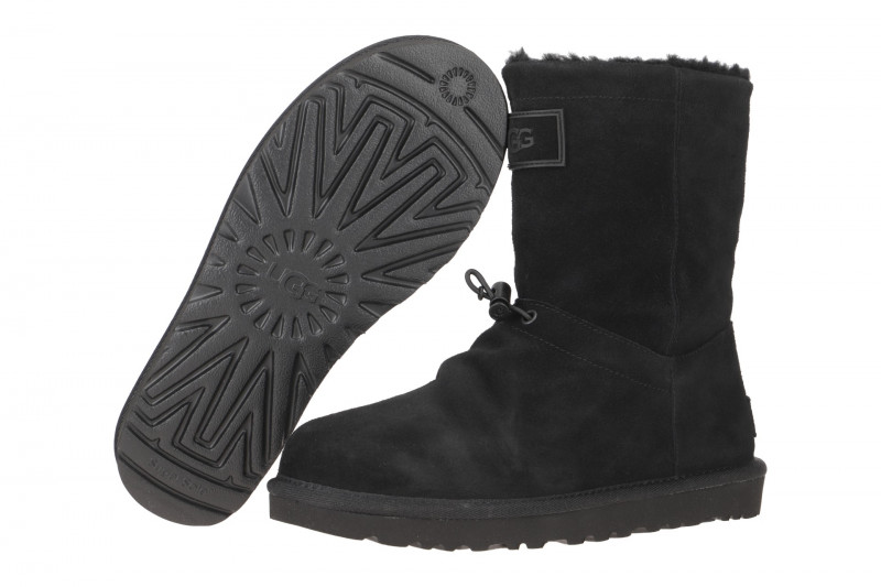 UGG Classic Short Toggler Stiefel Boots schwarz