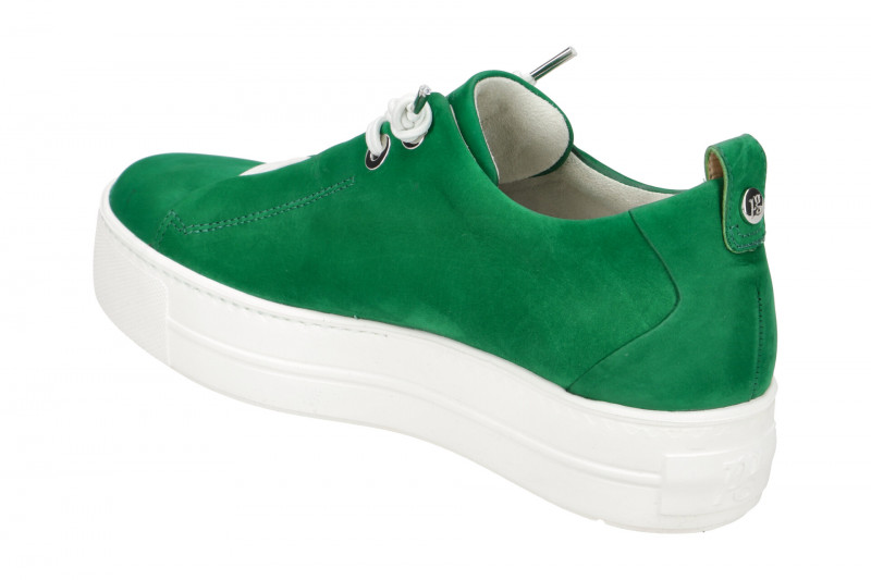 Paul Green Sneaker Plateau Schuhe grün Nubuck 5017