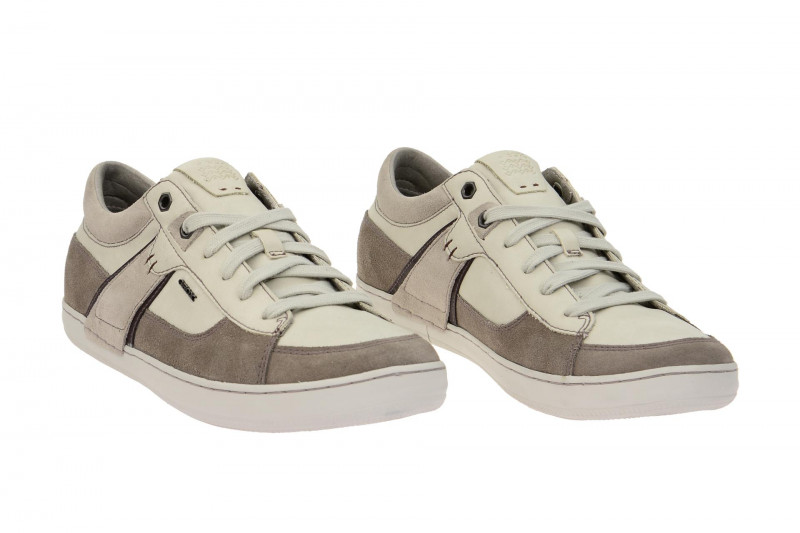 Geox Box Schuhe grau weiß Sneakers U44R3C