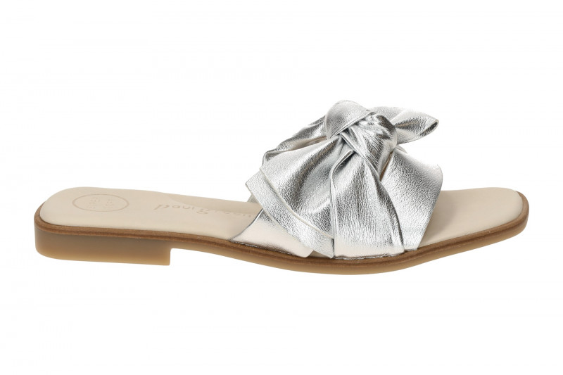 Paul Green Pantolette silber grau metallic 6132