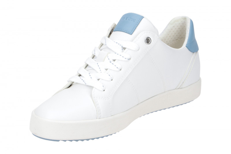 Geox Blomiee Schuhe Sneakers weiß hellblau D166HC