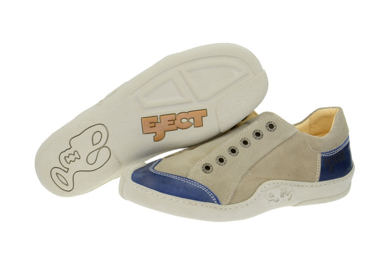Eject Skat Schuhe Slipper beige blau