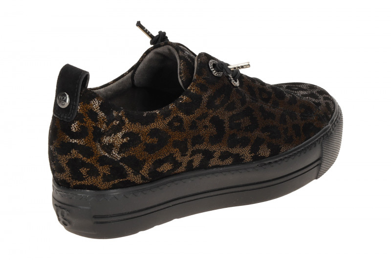 Paul Green Sneaker Schuhe braun schwarz Glossy Leo 5417