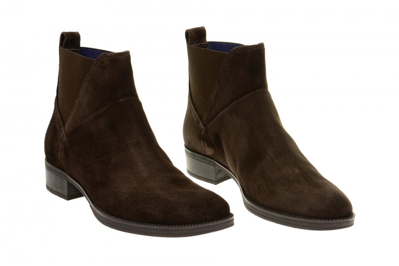 Geox Respira Mendi Stiefelette in dunkelbraun Velour