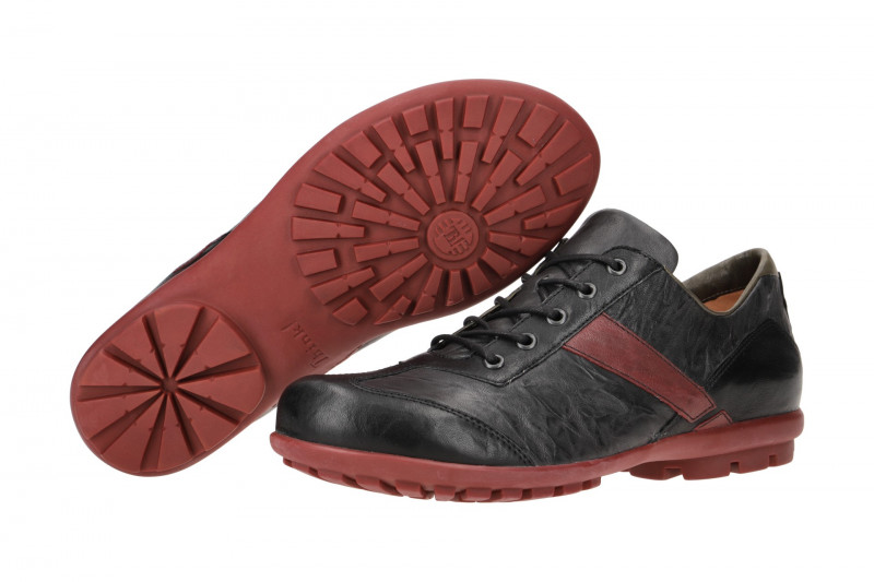 Think Kong Schuhe dunkelgrau schwarz rot 787