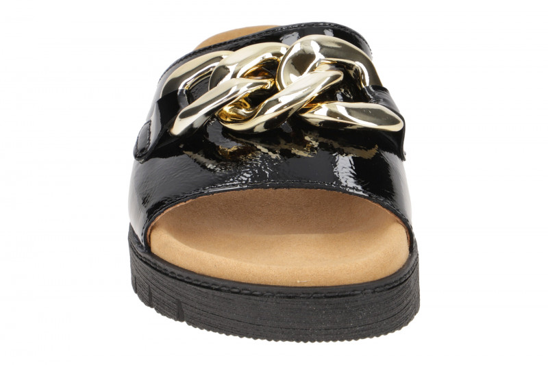 Gabor Glamour Pantolette schwarz Lack 83.743.97
