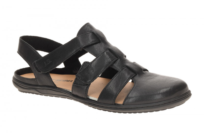 Josef Seibel Damen Sandale Caitlyn 01 schwarz Barfußschuhe