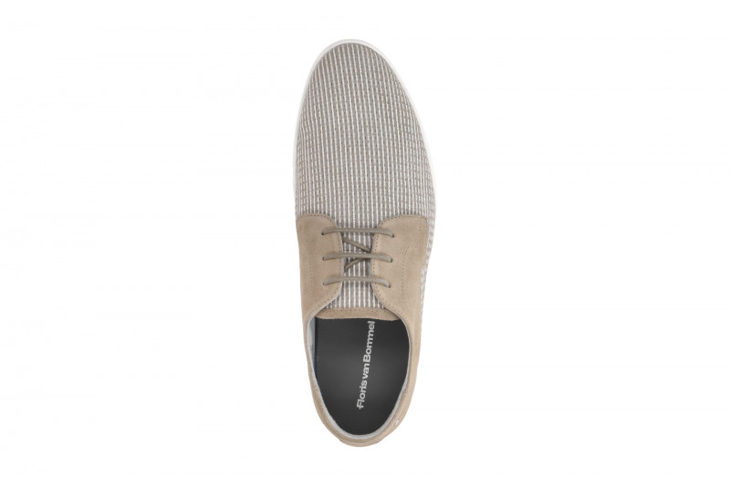 Floris van Bommel De Dekker Schuhe beige weiß gestreift 30288