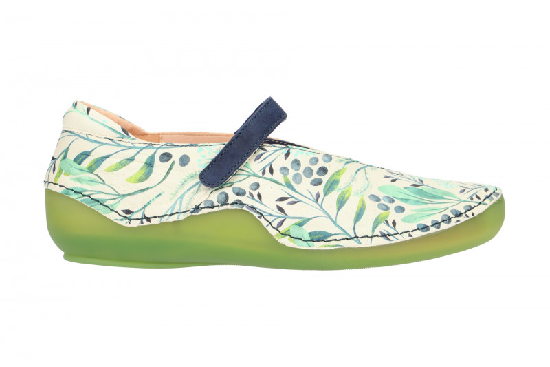 Think Kapsl Schuhe weiß grün Mary-Jane