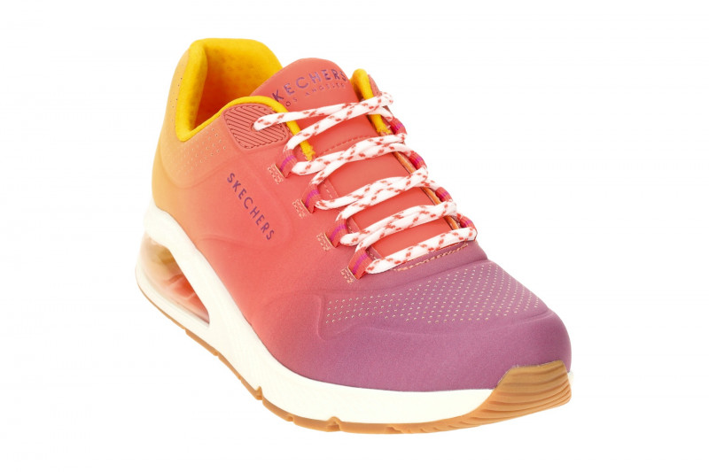 Skechers Uno Schuhe lila orange gelb 155628