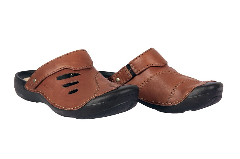 Clarks Wild Vibe tan hellbraun Herren Pantoletten