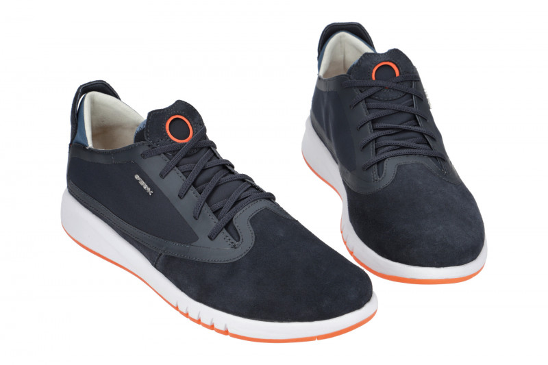 Geox Aerantis Sneaker Schuhe dunkelblau orange U027FA
