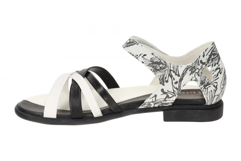Think Kamaa Spangen Sandalette weiß schwarz 931