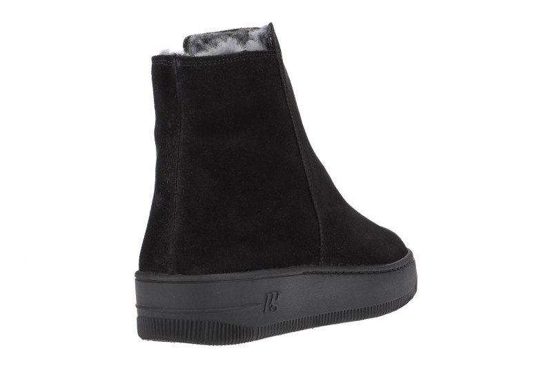 Paul Green Stiefel schwarz Lammfell 9442