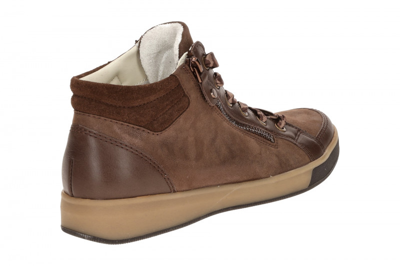 ARA Rom Schuhe braun Schimmer Mid-Cut Sneaker 12-14499