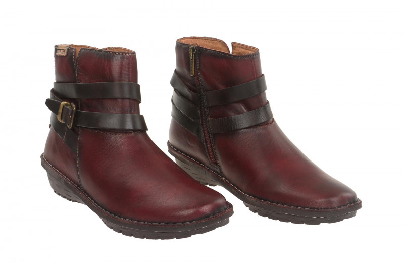 Pikolinos Damen Komfort Stiefelette Wabana rot