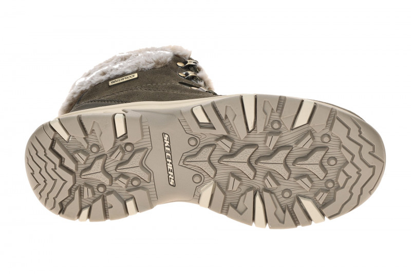 Skechers Trego Schnee Stiefeletten grün olive wasserdicht