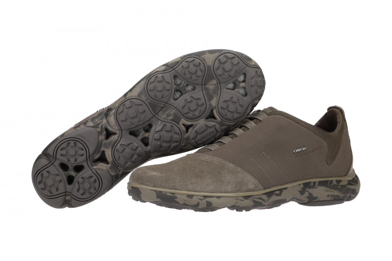 Geox Nebula Schuhe taupe braun camouflage Sohle