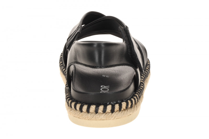 Gabor Sandale schwarz Nappa Kreuzriemen 83.781.27