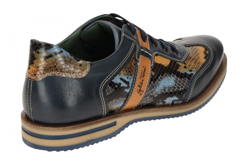 Galizio Torresi Schuhe blau braun Schlange 312938
