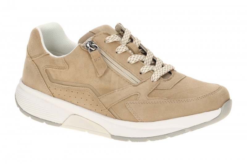 Gabor RollingSoft Schuhe beige sand Samt 86.878.30