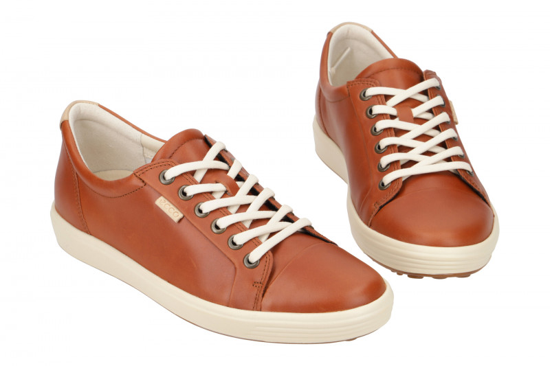 Ecco Schuhe Soft 7 braun cognac Damen Sneaker