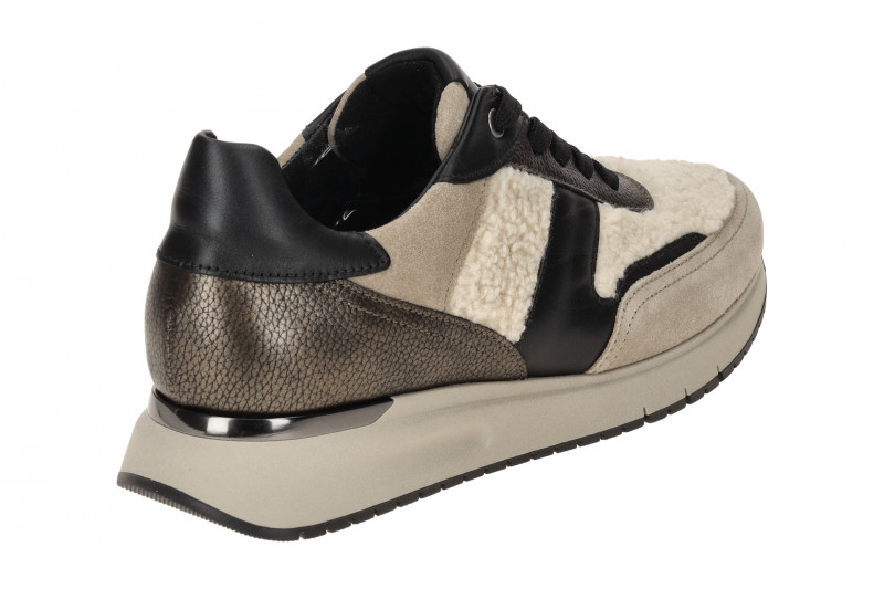 Gabor comfort Sneaker Schuhe beige creme Fell 76.445.61
