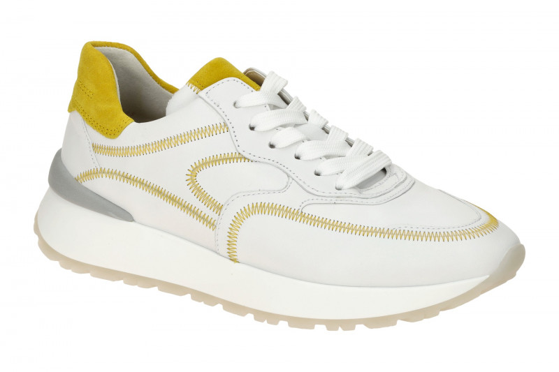 Gabor Schuhe Sneakers weiß gelb Ziernaht 63.491.23